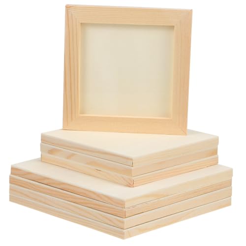 Veemoon 8 Stück Teiliges Holz Bilderrahmen Glatte Oberfläche DIY Bastelrahmen für Tonmalerei Quadratische Holzrahmen zum Bemalen und Kreativprojekte Veemoon 8 Stück Teiliges Holz Bilderrahmen Glatte Oberfläche DIY Bastelrahmen für Tonmalerei Quadratische Holzrahmen zum Bemalen und Kreativprojekte von Veemoon