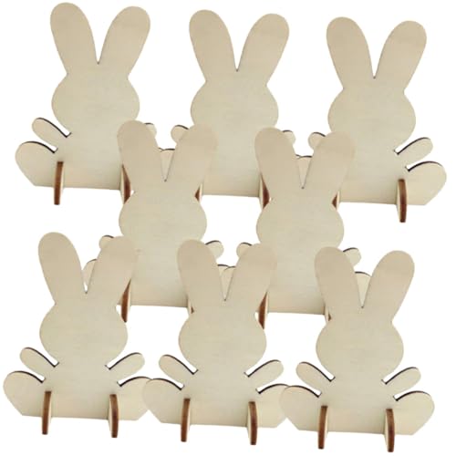 Veemoon 8 Stück Teiliges Osterbastelset Holz hasen zum Bemalen Unbemalte Holzscheiben Leichte DIY osterdekoration für Kinderzimmer und Party Wiederverwendbar Veemoon 8 Stück Teiliges Osterbastelset Holz hasen zum Bemalen Unbemalte Holzscheiben Leichte DIY osterdekoration für Kinderzimmer und Party Wiederverwendbar von Veemoon