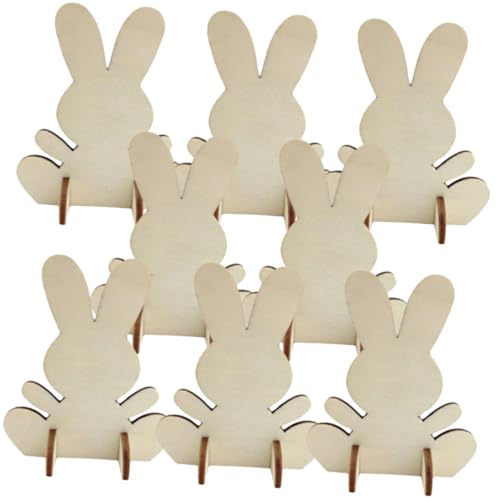 Veemoon 8 Stück Teiliges Osterhasen zum Bemalen Unbemalte Holzfiguren mit Glatter Oberfläche DIY Bastelset für Wiederverwendbare Holz bunny deko für Ostern und Frühlingsdekoration Veemoon 8 Stück Teiliges Osterhasen zum Bemalen Unbemalte Holzfiguren mit Glatter Oberfläche DIY Bastelset für Wiederverwendbare Holz bunny deko für Ostern und Frühlingsdekoration von Veemoon