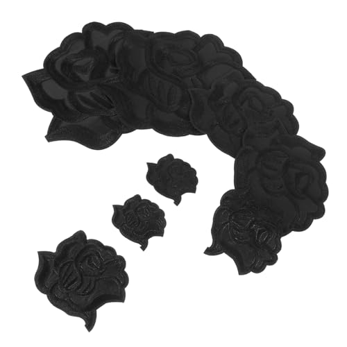 Veemoon 8 Stück Teiliges Rosen Aufnäher zum Aufbügeln Kleine Extra Große Schwarze Patches aus Kunstleder Bestickte Kleidungspatches für Jacken Hüte und Rucksäcke Langlebig und Veemoon 8 Stück Teiliges Rosen Aufnäher zum Aufbügeln Kleine Extra Große Schwarze Patches aus Kunstleder Bestickte Kleidungspatches für Jacken Hüte und Rucksäcke Langlebig und von Veemoon
