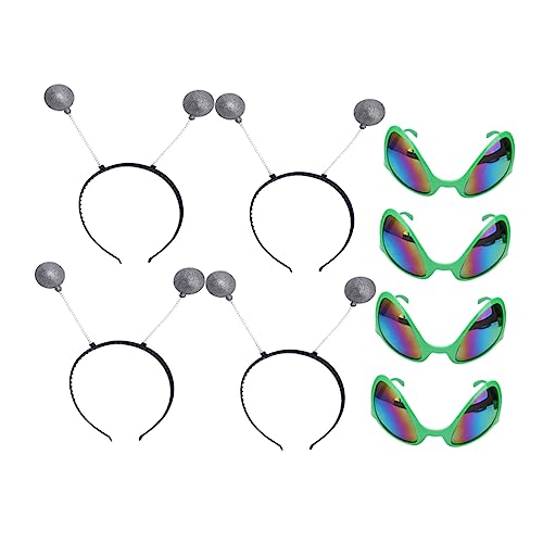 Veemoon 8 Stücke Brille Haarreif Lustige Party Brille für Erwachsene Kinder Verstellbar Leicht Festival Accessoire für Halloween Karneval Neujahr Veemoon 8 Stücke Brille Haarreif Lustige Party Brille für Erwachsene Kinder Verstellbar Leicht Festival Accessoire für Halloween Karneval Neujahr von Veemoon