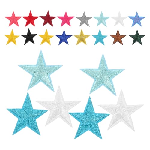 Veemoon 80 Stück Pentagramm-patch Patches Zum Aufnähen Mit Sternen Stern-stickpatch Aufnäher Mit Sternstickerei Aufnäher Für Jeans Stickerei-stern-patches Polyester Veemoon 80 Stück Pentagramm-patch Patches Zum Aufnähen Mit Sternen Stern-stickpatch Aufnäher Mit Sternstickerei Aufnäher Für Jeans Stickerei-stern-patches Polyester von Veemoon