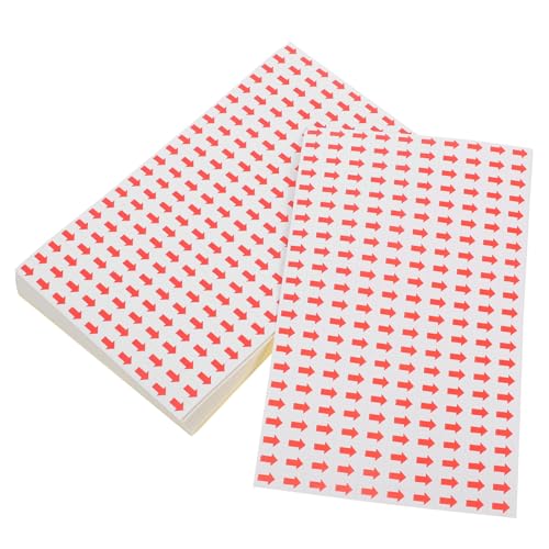 Veemoon 80 Stück Roter Pfeilaufkleber Richtungsaufkleber anzeigen Warnabziehbilder Pfeiletiketten Pfeilaufkleber für den Boden Pfeilaufkleber für Shop Warnaufkleber beschichtetes Papier von Veemoon