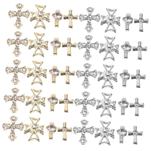 Veemoon 80 Stück Teiliges Nagel Charms Kreuz Design aus Langlebiger Legierung Nail Art Schmuck für Maniküre und DIY Nageldesign Geeignet für Professionelle und Private Anwendung Veemoon 80 Stück Teiliges Nagel Charms Kreuz Design aus Langlebiger Legierung Nail Art Schmuck für Maniküre und DIY Nageldesign Geeignet für Professionelle und Private Anwendung von Veemoon