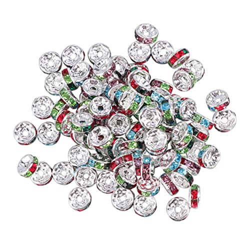 Veemoon 80 Stück Teiliges Strass Spacer Perlen Versilbert Bunte Schmuck Zwischenperlen für Armbänder Halsketten DIY Basteln Robuste Schmuckperlen Zubehör Veemoon 80 Stück Teiliges Strass Spacer Perlen Versilbert Bunte Schmuck Zwischenperlen für Armbänder Halsketten DIY Basteln Robuste Schmuckperlen Zubehör von Veemoon