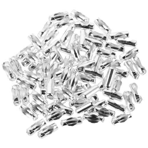 Veemoon 800 Stück Metall Kugelkettenglieder Verbinder Robuste Beaded Ball Chain Connector Clasps für Schmuckherstellung DIY Basteln Schlüsselanhänger Reparatur von Veemoon