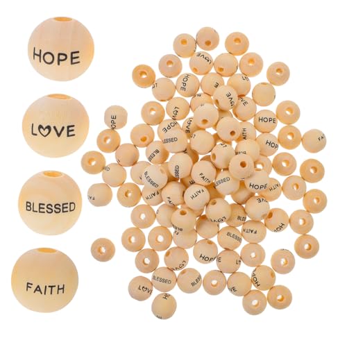 Veemoon 80Stücke Holzperlen mit Segenswörtern DIY Bastelperlen für Schmuck Armbänder und Projekte Langlebigem Gefertigt Vielseitig Einsetzbar Veemoon 80Stücke Holzperlen mit Segenswörtern DIY Bastelperlen für Schmuck Armbänder und Projekte Langlebigem Gefertigt Vielseitig Einsetzbar von Veemoon