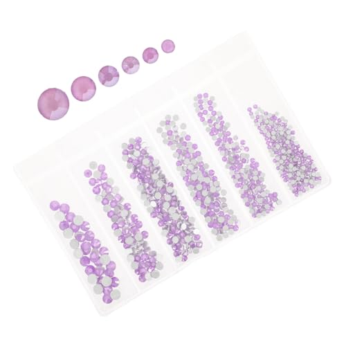 Veemoon 820 Stück Teiliges Glasrhinestones in Verschiedenen Flache Rückseite Vielseitig für Nageldesign Acrylnägel DIY Handyhüllen und Schmuck Sichere Glasqualität Glänzende Nagelsteine von Veemoon