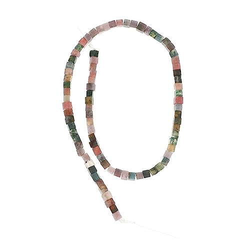 Veemoon 85 Stück DIY Schmuckperlen Natürliche Cubic Gemstone Spacer Beads für Kreative Bastelprojekte für Schmuckherstellung und Dekoration von Veemoon