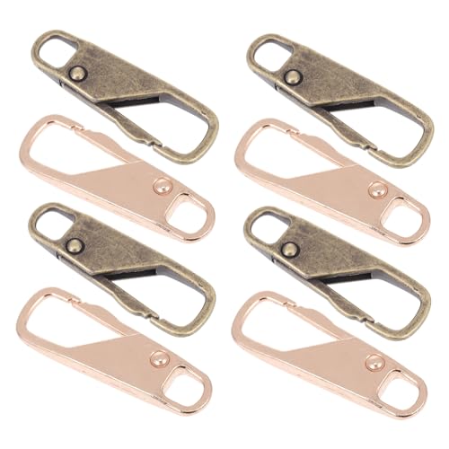 Veemoon 8Stücke Abnehmbare Reißverschlussköpfe und Durable Zipper Puller Tabs für Jacken Rucksäcke Taschen und Mehr Universelles Reparaturset für Reißverschlüsse von Veemoon