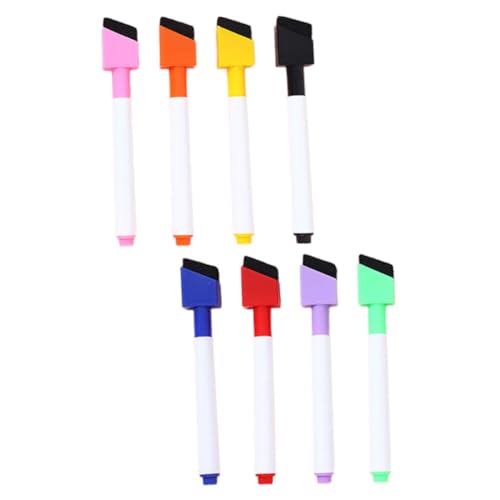 Veemoon 8Stücke Abwischbare Marker mit Radiergummi Teiliges Lebendigen für Sanftes Schreiben und Leichtes Abwischen für Büro Schule und Zuhause von Veemoon