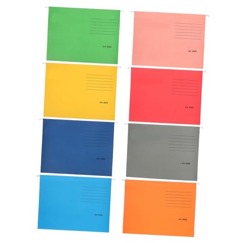 Veemoon 8Stücke Hängemappen Teiliges Robuste Aktenordner mit Stabilen Clips für Dokumente Briefe und Rechnungen für Büro und Schule Ordentlich und Übersichtlich Organisiert von Veemoon