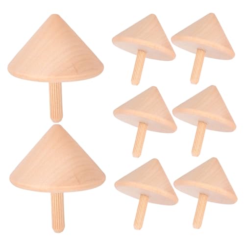 Veemoon 8Stücke Holzgyroskop Teiliges DIY Langlebigem Holz für Fördert Hand Auge Koordination und Kreativität für Interaktives und Aktivitäten von Veemoon