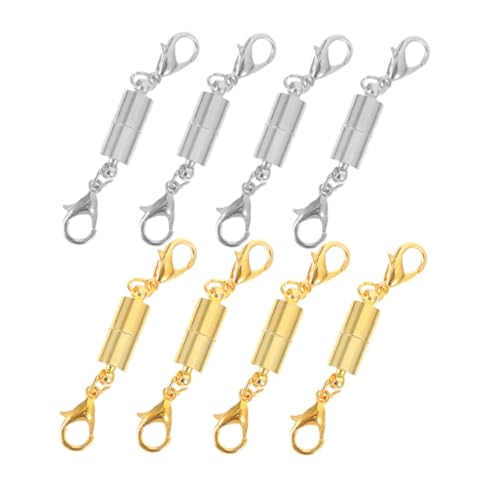 Veemoon 8Stücke Magnetische DIY Verschlüsse Schmuckhalsketten Schnallen Armband Halsketten Anschlüsse Für Schmuckherstellung Magnetverschluss von Veemoon