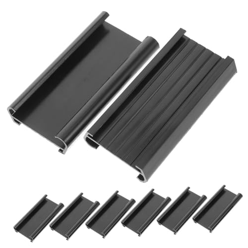 Veemoon 8Stücke PVC Regaletikettenhalter Transparente für Drahtregale Wiederverwendbare Beschriftungslösungen für Bibliotheken und Lagerbereiche zur Optimalen Organisation von Veemoon