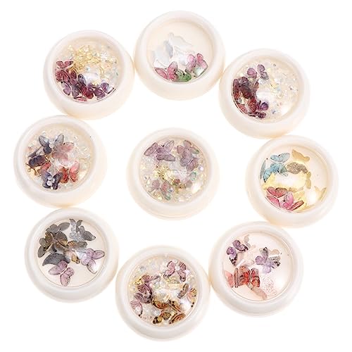 Veemoon 9 Boxen Schmetterlings Nagelstuds DIY Nail Art Dekorationen Boxen Maniküre Schmuck für Kreative Nagelgestaltung Langlebig und Sicher Anwendung Veemoon 9 Boxen Schmetterlings Nagelstuds DIY Nail Art Dekorationen Boxen Maniküre Schmuck für Kreative Nagelgestaltung Langlebig und Sicher Anwendung von Veemoon