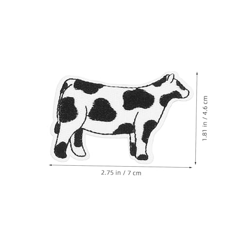Veemoon 9 Stück Teiliges Aufbügel patch Lustigen Cartoon motiven Wie Kuh und Herz Schwarz weiße Applikationen zum Aufnähen Leichter DIY bügelpatch für Kleidung Reparatur und Individuelle von Veemoon