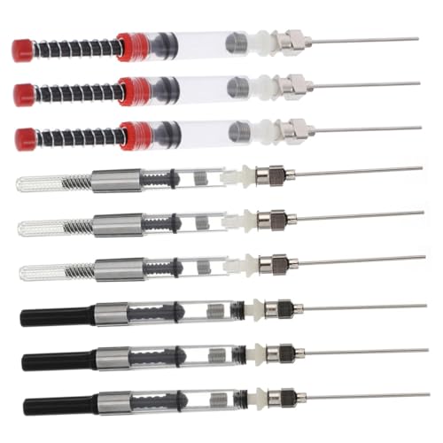 Veemoon 9 Stück Teiliges Füllfederhalter Tintenabsorber Ergonomisch Gestalteter Tintenfüller Nachfüllhilfe Kompatibel Schreibfeder Öffnungen in Rot Silber schwarz und Silber Veemoon 9 Stück Teiliges Füllfederhalter Tintenabsorber Ergonomisch Gestalteter Tintenfüller Nachfüllhilfe Kompatibel Schreibfeder Öffnungen in Rot Silber schwarz und Silber von Veemoon