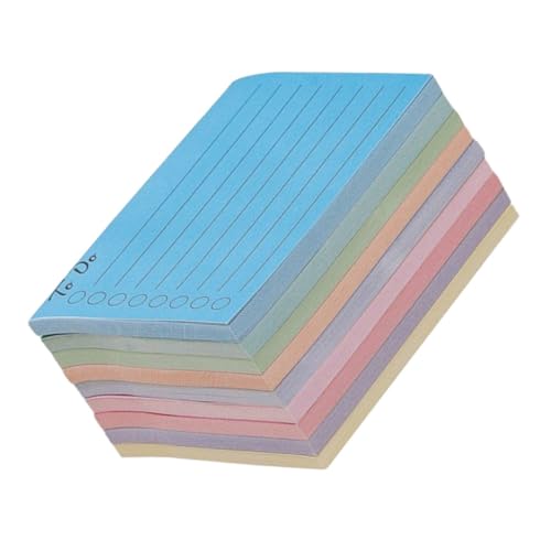 Veemoon 9 Stück Teiliges Selbstklebende Notizblöcke Praktische Memo Pads für Bürobedarf Kreatives Notieren Hochsichtbare Haftnotizen Kompaktem Design von Veemoon