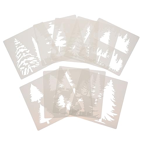 Veemoon 9 Stück Teiliges Weihnachtsbaum Malvorlagen Stabilem Kunststoff Kreative Wiederverwendbare Schablonen für Diy Weihnachtsdekoration Scrapbooking und Handarbeiten Veemoon 9 Stück Teiliges Weihnachtsbaum Malvorlagen Stabilem Kunststoff Kreative Wiederverwendbare Schablonen für Diy Weihnachtsdekoration Scrapbooking und Handarbeiten von Veemoon