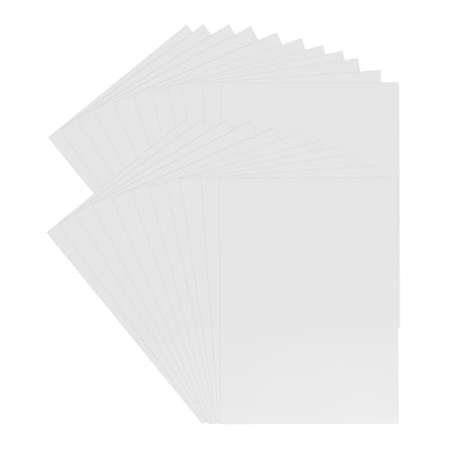Veemoon 90 Blatt Weißer Dicker Karton Kartenpapier Für Die Kartenherstellung Weißes Baupapier Blankokarten Für Die Kartenherstellung Aquarellpapier Leere Sammelkarten Weiß Weißer Karton von Veemoon