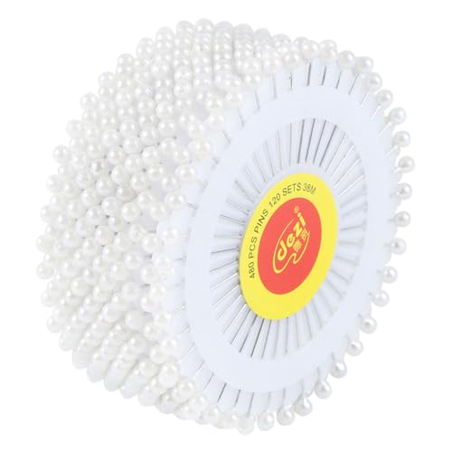Veemoon 960Stücke Perlenkopfstifte Metallstifte mit Kunststoffperlen für Basteln für Stoffe und Blumenarrangements Vielseitig Einsetzbar und Langlebig von Veemoon