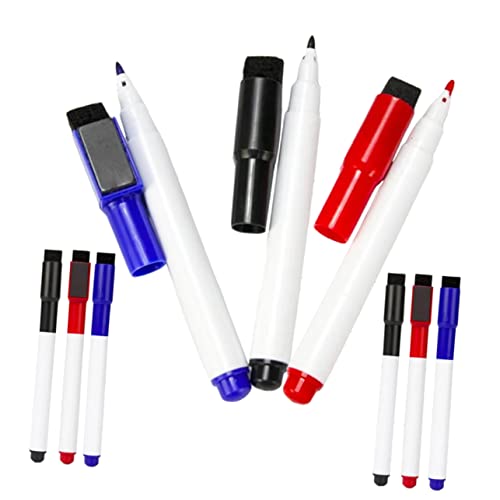 Veemoon 9Stücke Teiliges Whiteboard Marker Magnetische Trockenerase Stifte für Schnell Trocknend für Klassenzimmer Büro und Zuhause Farbenfroh und Vielseitig Einsetzbar von Veemoon