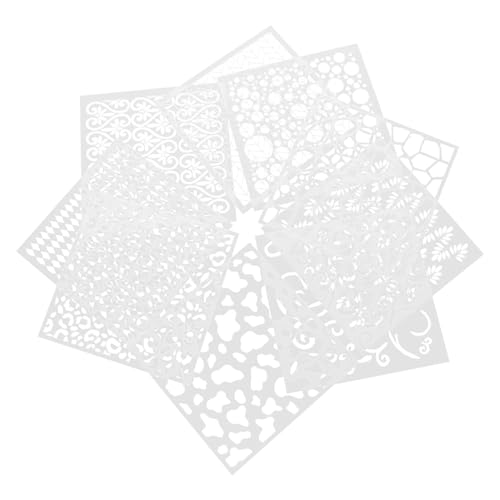 Veemoon 9Stücke Wiederverwendbare Malschablonen Für Malprojekte Geometrische Musterzeichnungsschablonen Für Wanddeko Und DIY Kunstwerke Veemoon 9Stücke Wiederverwendbare Malschablonen Für Malprojekte Geometrische Musterzeichnungsschablonen Für Wanddeko Und DIY Kunstwerke von Veemoon