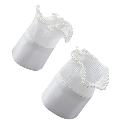 Veemoon Abnehmbare Damen Handgelenkmanschetten mit Perlenbesatz Verstellbare Fake Sleeve Leichte und Atmungsaktive Braut Manschetten für Hochzeit Kostüm und Party Accessoires Veemoon Abnehmbare Damen Handgelenkmanschetten mit Perlenbesatz Verstellbare Fake Sleeve Leichte und Atmungsaktive Braut Manschetten für Hochzeit Kostüm und Party Accessoires von Veemoon