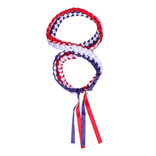 Veemoon Abschlussband Leis Halskette Polyester Handgewebte Dekoration für Graduierungsfeier Geeignet für High School College und Universität Elastisch und Verstellbar Veemoon Abschlussband Leis Halskette Polyester Handgewebte Dekoration für Graduierungsfeier Geeignet für High School College und Universität Elastisch und Verstellbar von Veemoon
