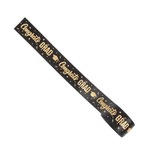 Veemoon Abschlussfeier Geschenkband DIY Dekoband für Bows und Bastelprojekte Yards Atmungsaktives Polyester mit Goldener Prägung für Feiern und Verpackungen Veemoon Abschlussfeier Geschenkband DIY Dekoband für Bows und Bastelprojekte Yards Atmungsaktives Polyester mit Goldener Prägung für Feiern und Verpackungen von Veemoon
