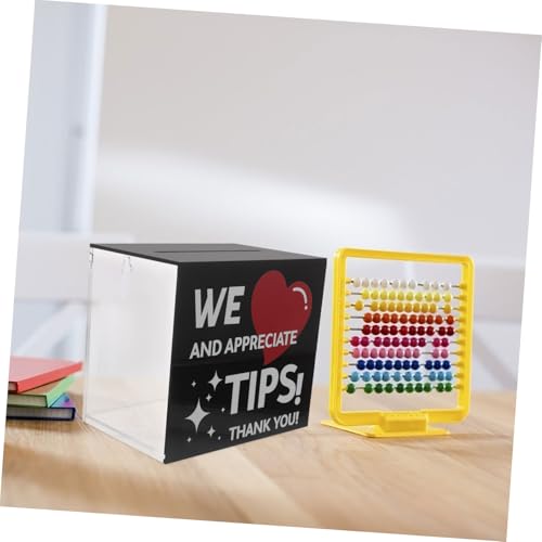 Veemoon Acryl Sammelbox Transparent Praktisch Leicht für Spenden Trinkgeld Vorschläge Schule Büro von Veemoon