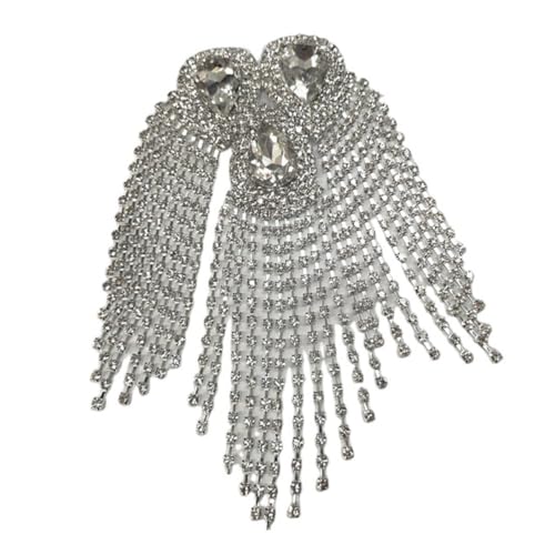 Veemoon Acryl Schulterepauletten mit Quaste und Strass Elegantes Kostümzubehör für Frauen für Hochzeiten Fotoshootings Geburtstagsfeiern und Abschlussball Veemoon Acryl Schulterepauletten mit Quaste und Strass Elegantes Kostümzubehör für Frauen für Hochzeiten Fotoshootings Geburtstagsfeiern und Abschlussball von Veemoon