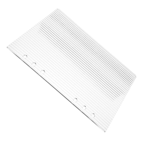 Veemoon Acrylbinder Cover Transparenter Notizbuchumschlag mit Ringen Nachfüllbare Journalabdeckung für Diy Planer und Notizhefte Langlebig Ersetzen von Veemoon