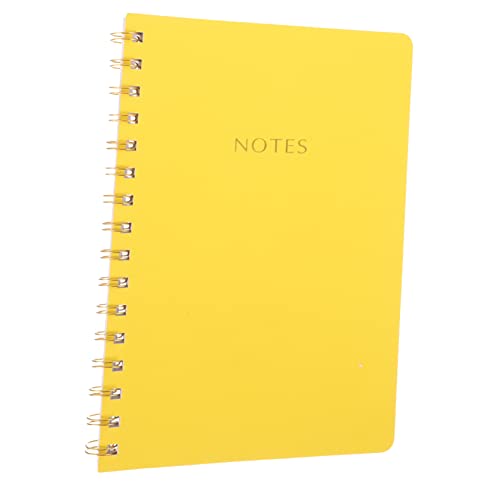 Veemoon Akademisches Spiral Notizbuch Multifunktionales Dickes Journal Monatlicher Planer für Kreatives Schreiben und Ideenlisten für Büro und Studium Ansprechendem Kräftigem Gelb von Veemoon