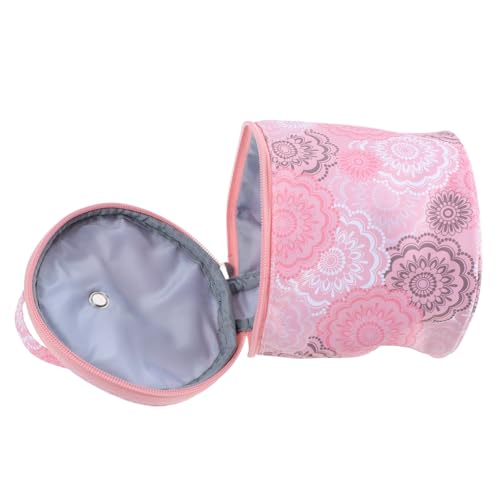 Veemoon Aufbewahrungstasche aus Wolle Aufbewahrungstasche für Strickwerkzeuge Strickspeicher Aufbewahrungstasche für Pullovergarn Garnhalter Häkeltasche gehäkelte Tasche Polyester Rosa von Veemoon