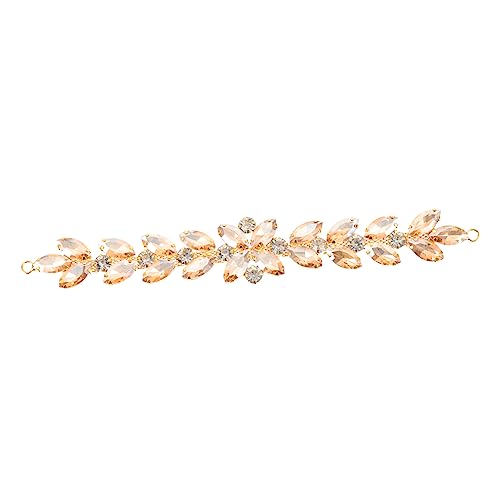Veemoon Augendiamantblume Hochzeit für Dekorationen Zubehör Blumen haaraccessoires brautgürtel Brautjungfernkleid Strassgürtel halsreif kleider Schuhe Patches Gürtelapplikation Glas Golden von Veemoon