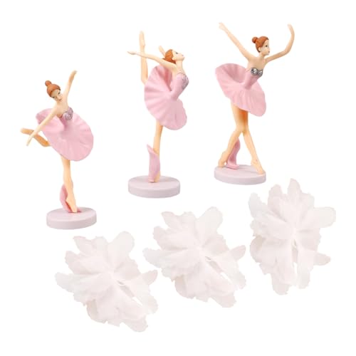 Veemoon Ballerina Figuren Set Für Tortendeko - 6 Stück Rosa Tanzende Puppen - Ideal Für Prinzessinnen Geburtstagsfeiern Puppenhaus Und Kreative Tischdekoration Veemoon Ballerina Figuren Set Für Tortendeko - 6 Stück Rosa Tanzende Puppen - Ideal Für Prinzessinnen Geburtstagsfeiern Puppenhaus Und Kreative Tischdekoration von Veemoon