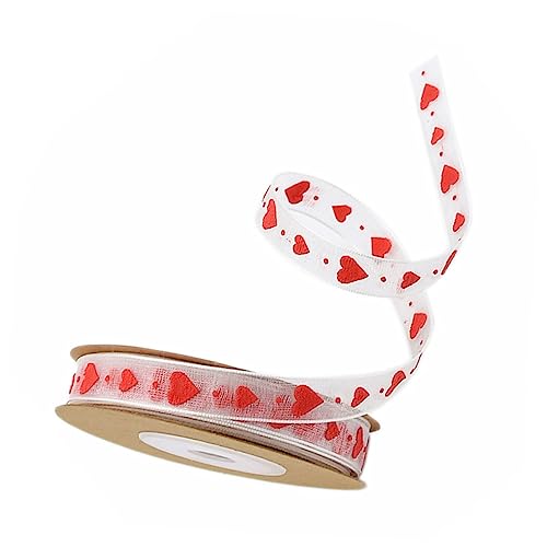 Veemoon Bedrucktes Chiffonband Mit Herzen Für – 10 Meter Rolle - Ideal Für Hochzeiten - Valentinstag Weihnachten Und Partys – Perfekte Dekoration Für Zuhause Und Events Veemoon Bedrucktes Chiffonband Mit Herzen Für – 10 Meter Rolle - Ideal Für Hochzeiten - Valentinstag Weihnachten Und Partys – Perfekte Dekoration Für Zuhause Und Events von Veemoon