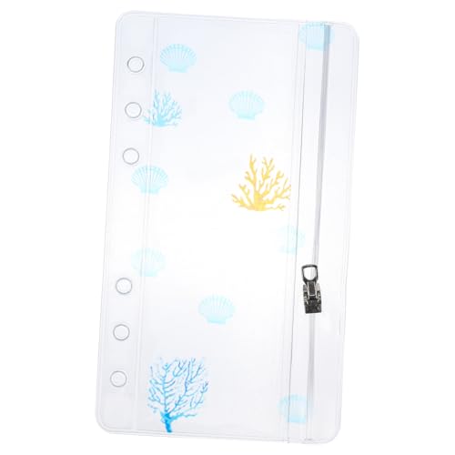 Veemoon Binder Reißverschluss Tasche für Scrapbooking PVC Ring Binder mit Abnehmbarem Reißverschluss für Organisation und Aufbewahrung von Dokumenten Geeignet für Schüler Lehrer und von Veemoon