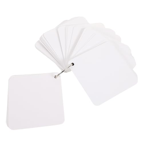 Veemoon Blank Flash Cards mit Metallringen Vielseitige Leere Karteikarten Lernen Notizen DIY Grußkarten Scrapbooking für Schule Büro und Zuhause von Veemoon