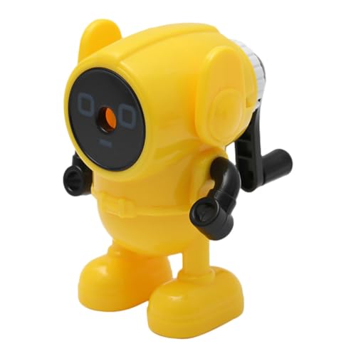 Veemoon Bleistiftspitzer Bleistiftspitzer Buntstiftspitzer Skizzierung Mini dosenspitzer bleistift anspitzer buntstifte Cartoon Bleistiftschärfer Cartoon-Design- Eisen Yellow von Veemoon