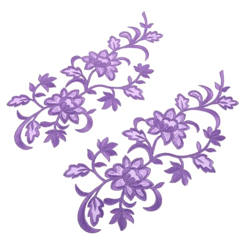 Veemoon Blumen Stickerei Applikation zum Aufbügeln Lila Lotusblume Bestickte Blumen Patches Elegante DIY Kleidung Zubehör für Kleider Röcke und Freizeitkleidung Veemoon Blumen Stickerei Applikation zum Aufbügeln Lila Lotusblume Bestickte Blumen Patches Elegante DIY Kleidung Zubehör für Kleider Röcke und Freizeitkleidung von Veemoon