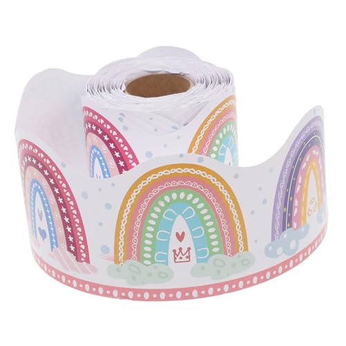 Veemoon Boho Pinnwand bordüre mit Buntem Regenbogenmuster Lang Gewellter Abschluss Selbstklebend Dekorative Schul Klassenzimmer dekoration für Bulletin Boards und Anschlagtafeln Veemoon Boho Pinnwand bordüre mit Buntem Regenbogenmuster Lang Gewellter Abschluss Selbstklebend Dekorative Schul Klassenzimmer dekoration für Bulletin Boards und Anschlagtafeln von Veemoon