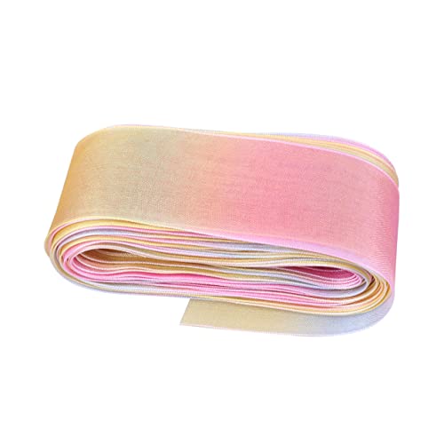 Veemoon Breites Bedrucktes Chiffonband Yards DIY Haaraccessoires Material Für Bastelprojekte Hochzeitsdekoration Und Anwendungen Farbe von Veemoon
