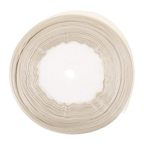 Veemoon Breites Transparentes Organza Geschenkband Leichtes Chiffon Satin Band Dekoratives Schleifenband für Hochzeit Valentinstag DIY Basteln Goldfarben von Veemoon