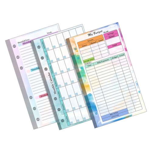 Veemoon Budgetplaner Nachfüllpapier Ringbuch Nachfüllbar Undatiert Monatsplaner mit Ausgaben tracker für Kleine Unternehmen Tragbarer Organizer mit Farbverlauf Veemoon Budgetplaner Nachfüllpapier Ringbuch Nachfüllbar Undatiert Monatsplaner mit Ausgaben tracker für Kleine Unternehmen Tragbarer Organizer mit Farbverlauf von Veemoon