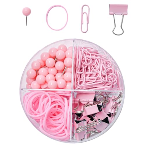 Veemoon Bunte Büroklammern Pack Pastellfarbene Binder Clips Multifunktionale Dokumentenklammern für Büro Schule und Zuhause Praktische Papier organizer in Kirschblütenrosa Veemoon Bunte Büroklammern Pack Pastellfarbene Binder Clips Multifunktionale Dokumentenklammern für Büro Schule und Zuhause Praktische Papier organizer in Kirschblütenrosa von Veemoon
