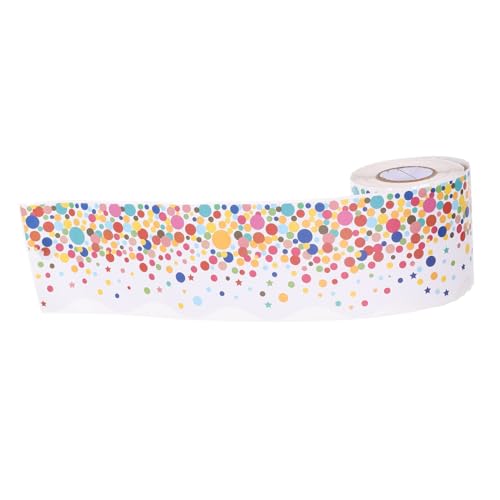 Veemoon Bunte Selbstklebende Bulletin Board Border mit Punkten Muster Abtrennbar und Vielseitig Einsetzbar für Party und Klassenzimmerdeko Praktische Trimmfolie ohne Kleber Einfach Veemoon Bunte Selbstklebende Bulletin Board Border mit Punkten Muster Abtrennbar und Vielseitig Einsetzbar für Party und Klassenzimmerdeko Praktische Trimmfolie ohne Kleber Einfach von Veemoon