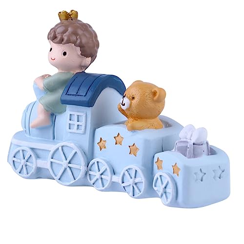 Veemoon Cartoon Zug Dekoration Für Kuchen Entzückender Desktop-ornament Für Kinderzimmer Niedlicher Tortenaufsatz Für Geburtstagsfeiern Und Anlässe Für Kreative Dessert-dekoration von Veemoon